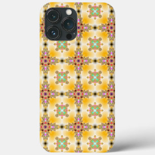 Artdeco Flowers in Retrostijl iPhone 13 Pro Max Hoesje