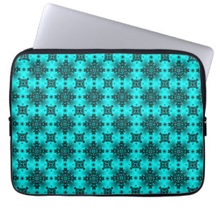 Artdeco Flowers in Retrostijl Laptop Sleeve