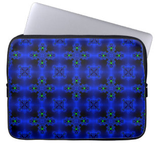 Artdeco Flowers in Retrostijl Laptop Sleeve