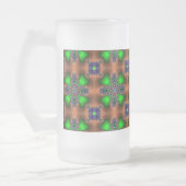 Artdeco Flowers in Retrostijl Matglas Bierpul (Links)