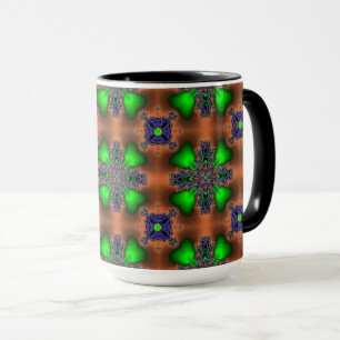 Artdeco Flowers in Retrostijl Mok