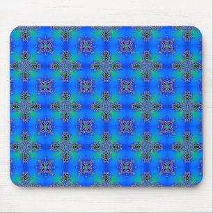 Artdeco Flowers in Retrostijl Muismat