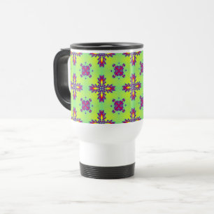Artdeco Flowers in Retrostijl Reisbeker