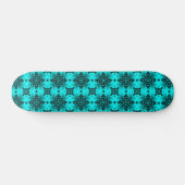 Artdeco Flowers in Retrostijl Skateboard (Horizontaal)