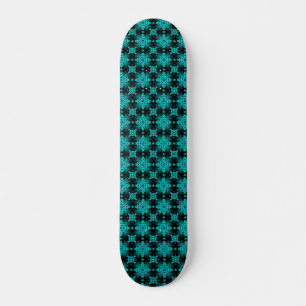 Artdeco Flowers in Retrostijl Skateboard