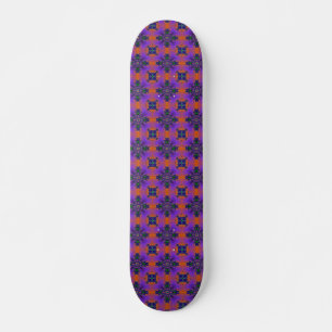 Artdeco Flowers in Retrostijl Skateboard