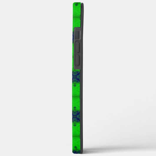 Artdeco in retrolook groen en blauw Case-Mate iPhone case (Achterkant / Links)