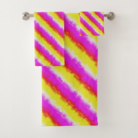 Artdeco rose Jaune Artdeco Arc-en-ciel rayures (En situation)