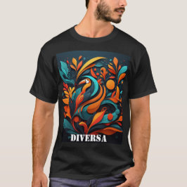 Arte Abstracto de Diversidad Natural T-shirt