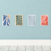 Arte Abstracto Floral  – Decoración  Muurkunst Sets (Houten vloer)