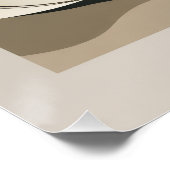 Arte Abstracto Minimal Equilibrio Natural Perfect Poster (Hoek)