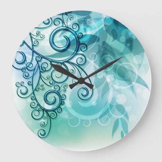 Arte Abstraite 90 Mur Horloge & Options Numériques (Recto)