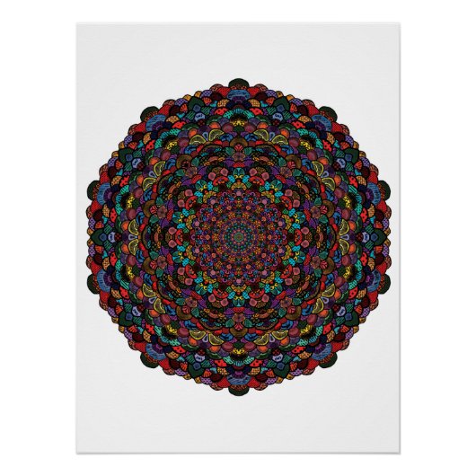 Arte em mandala perfect poster (Voorkant)