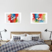 Arte en Acuarela de Danza y Elegancia Muurkunst Sets (Slaapkamer)