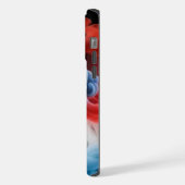 Arte en Fumée Rouge Gras - Boîtier téléphonique (Côté gauche)