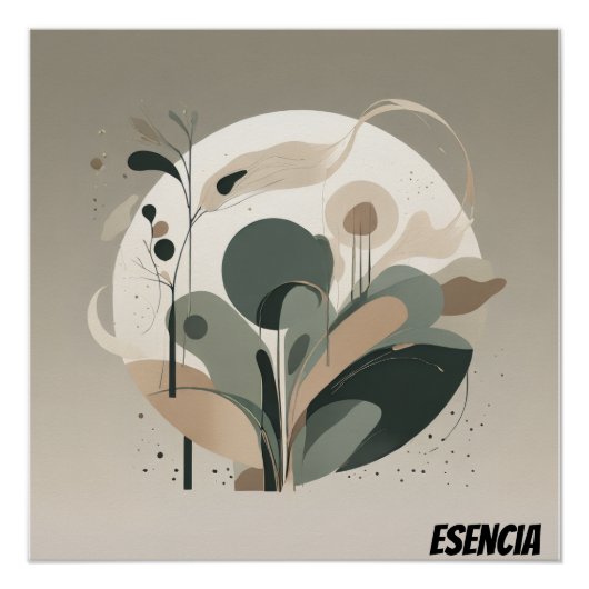 Arte Minimal Abstracto Esencia Natural Perfect Poster (Voorkant)