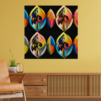 Arte Moderno Abstracto "Fusión Vibrante":  Poster