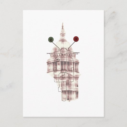 Arte Vespa Arquitetura "Memories from Paradise" Briefkaart (Voorkant)