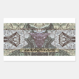 artefacten dogfacing gemaskerde gids rechthoekige sticker