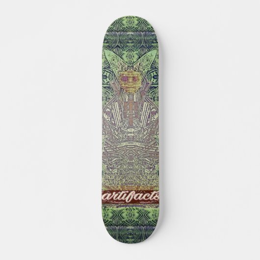 artefacten - groene wiseman - testpakket skateboard (Voorkant)
