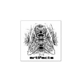 artefacten rubberstempel 	rubberstempel (Afrduk)