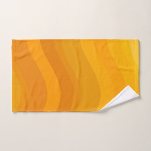 Artefacts géométriques Ombre Jaune Gradient Wavy L (Serviette à main)