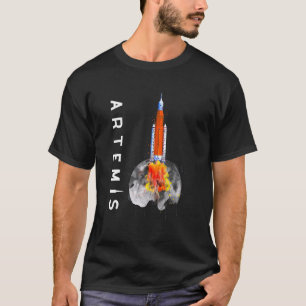 Artemis 1 SLS de lancering Missie aan de maan en T-shirt