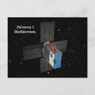 Artemis BioSentinel CubeSat Briefkaart