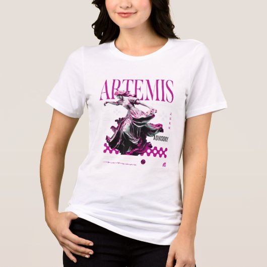 Artemis engel Tri-Blend shirt (Voorkant)