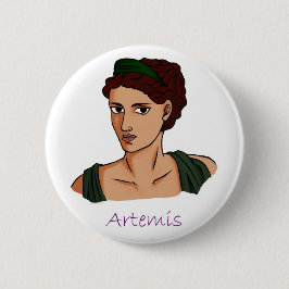Artemis - Griekse godin Badge Ronde Button 5,7 Cm