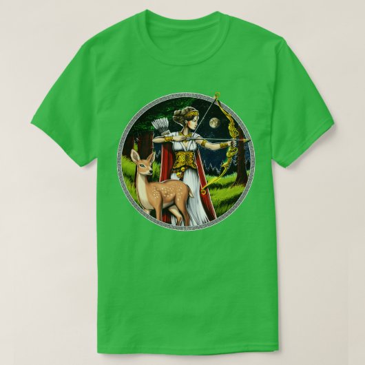 Artemis Griekse Jager Godin T-shirt (Design voorkant)