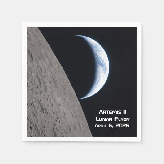 Artemis II Lunar Flyby Servet (Voorkant)