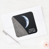Artemis II Lunar Flyby Vierkante Sticker (Envelop)