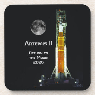 Artemis II-maanmissie Bier Onderzetter