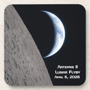 Artemis II maanvlucht Bier Onderzetter