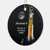 Artemis II Moon Mission Keramisch Ornament (Links)