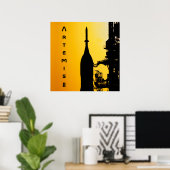 Artemis II naar lanceerplatform Poster (Thuiskantoor)