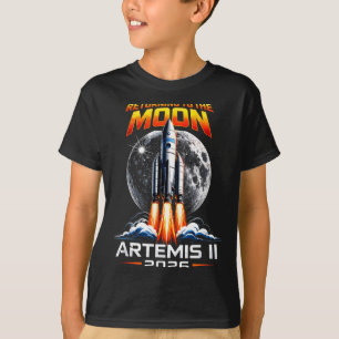 Artemis ii terug naar de maan 2026 cadeau voor man t-shirt