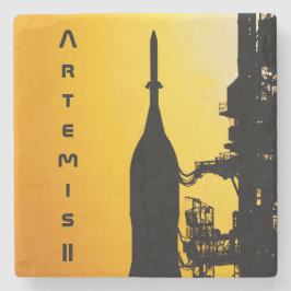 Artemis II to Launch Pad Stenen Onderzetter