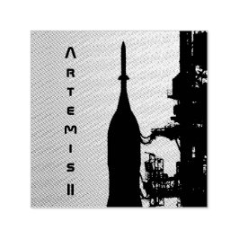 Artemis II to Launch Pad Zelfinktende Stempel