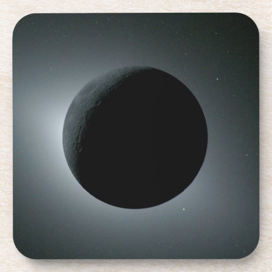 Artemis II Total Solar Eclipse Bier Onderzetter (Voorkant)