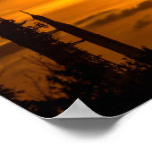 Artemis Moon Rocket in Dawn Poster (Hoek)