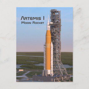 Artemis One Moon Rocket op pad Briefkaart