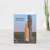 Artemis One Moon Rocket op pad Kaart (Voorkant)