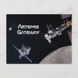 Artemis Orion SLS Moon Mission Briefkaart