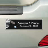 Artemis Orion Spacecraft Blue Marmer Bumpersticker (Op auto)