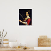 Artemisia Gentileschi Zedign Affiche d'art #12 (Cuisine)