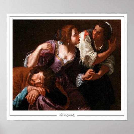 Artemisia Gentileschi Zedign Affiche d'art #17 (Devant)