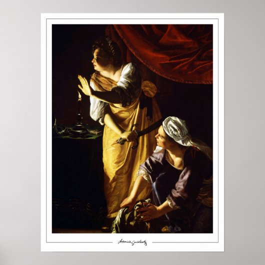 Artemisia Gentileschi Zedign Affiche d'art #75 (Devant)