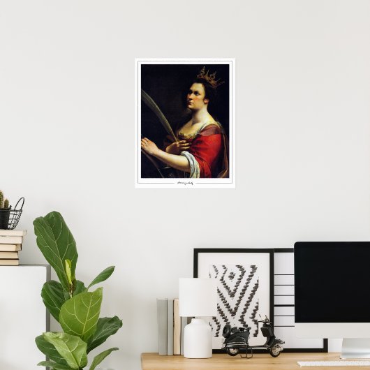 Artemisia Gentileschi Zedign Poster d'art #12 (Bureau à domicile)
